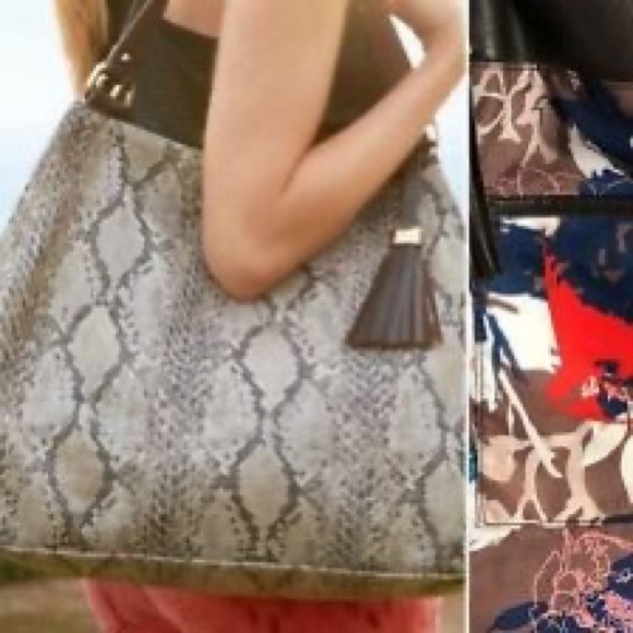 Stella and Dot cloth bag, expands on sides ! - Picture 5 of 5